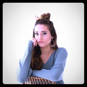 Stone cut out Nickel and Suede earrings